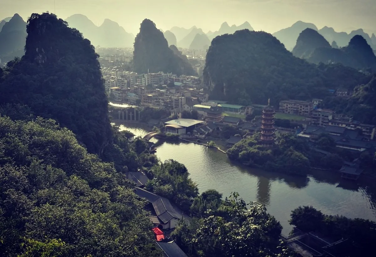 Tourist information and booking area in Guilin